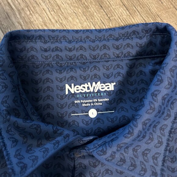 Nestwear Owl's Nest Men's Golf Polo - Picture 4 of 4